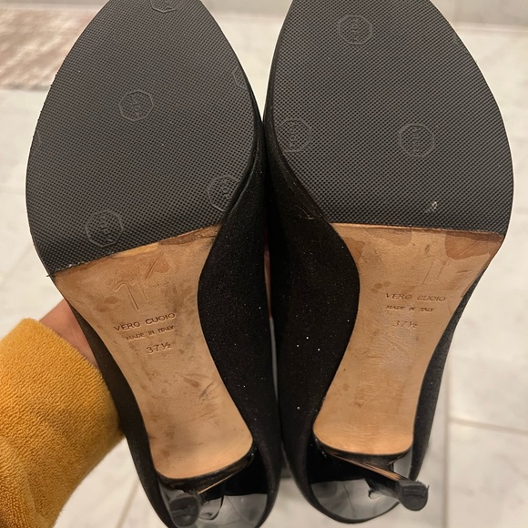 Giuseppe Zanotti Pix 100 Plato Sandal in Midnight sparkle. Sz: 37.5. - Picture 7 of 7